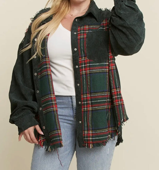 Frayed Corduroy Jacket